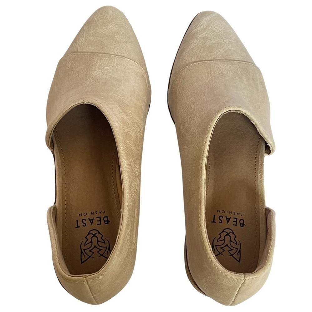 BEAST FASHION CREAM LOAFERS EUC SZ 5.5 - Picture 3 of 14